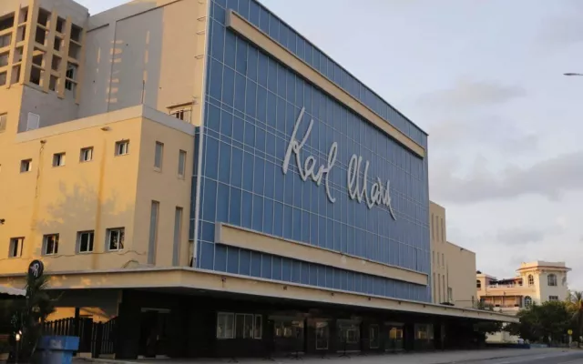 El icónico teatro Karl Marx, ubicado en Miramar, Playa.