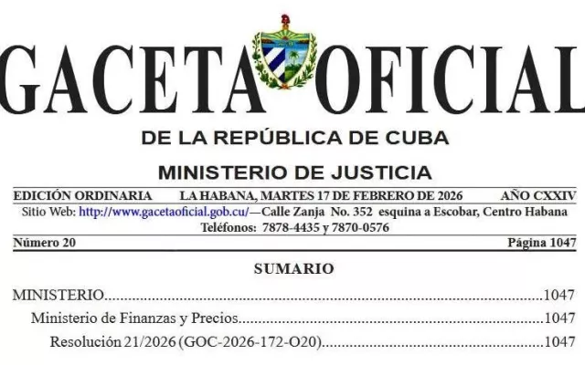 Gaceta Oficial de la República No. 20 de 17 de febrero de 2026 sobre Resolución No.21 del MINCIN.