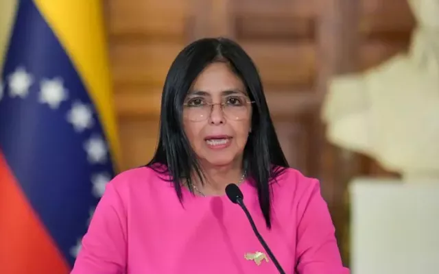 Delcy Rodríguez. Goto: Juan Barreto/AFP