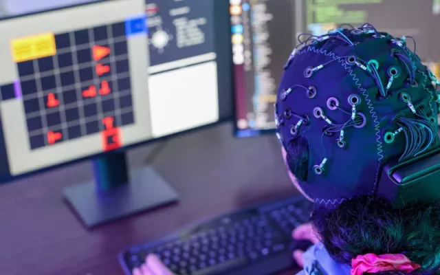 El gorro EEG captura esa señal de alarma cerebral en tiempo real. (OSU iHuman Lab) Foto: El Confidencial 