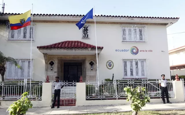Sede de la Embajada de Ecuador en La Habana.
