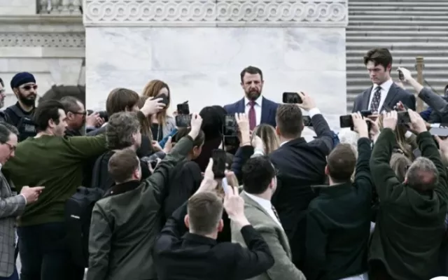 Markwayne Mullen, quien asumiría el cargo de secretario de Seguridad Nacional de Estados Unidos.