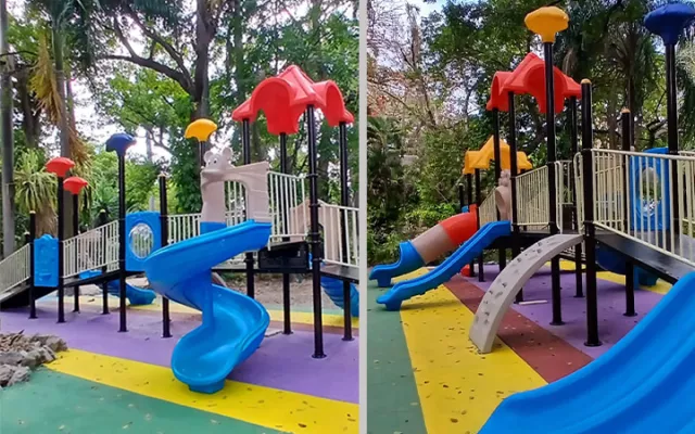 Este nuevo espacio ha sido diseñado con rampas de acceso y juegos adaptados.