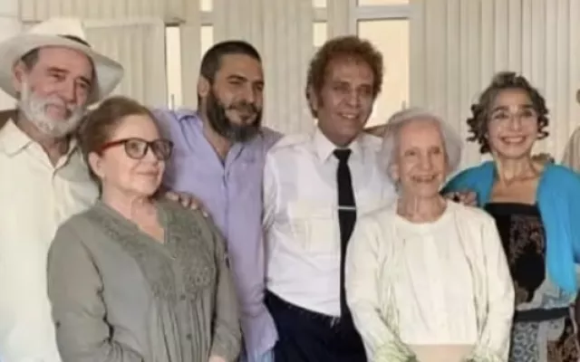 Actores cubanos que integran el elenco del filme “Estrés”, estrenado el pasado 27 de marzo en el Cine Chaplin.