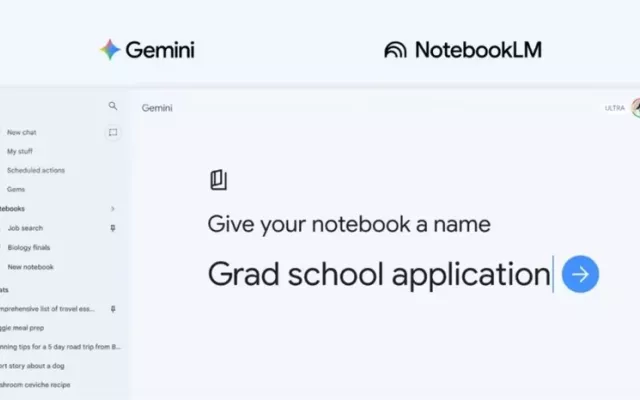 Nuevas funciones de Gemini en NotebookLM.