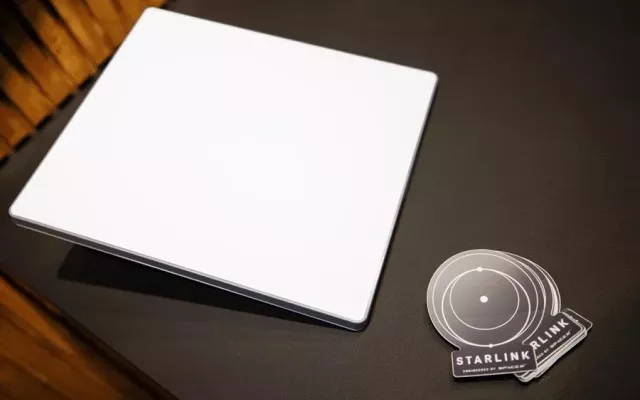 Fotografía de archivo de un módem de Starlink.