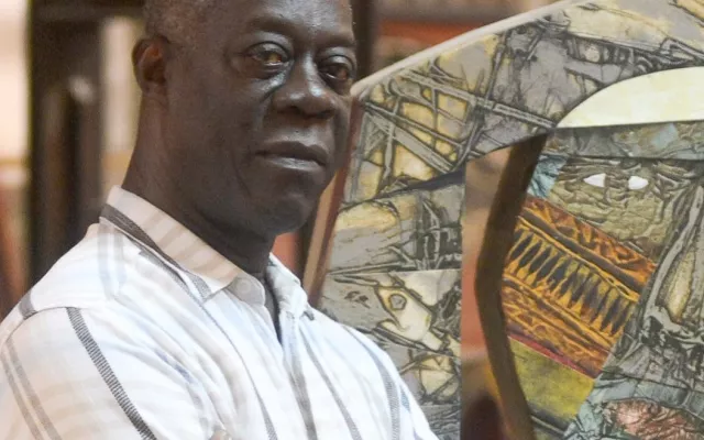 Retrato del reconocido artista plástico cubano Eduardo Roca Salazar, conocido como Choco.