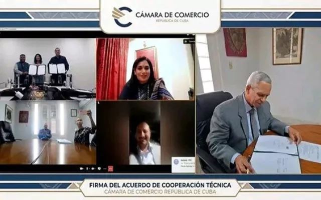 Representantes de Cuba e India participan en videoconferencia sobre producción de alimentos.