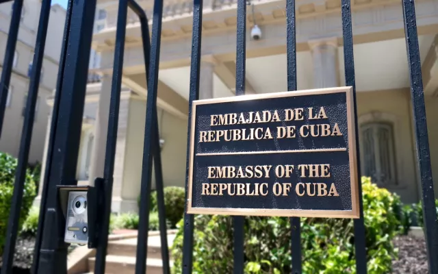 Imagen de archivo de la embajada de Cuba en Washington.