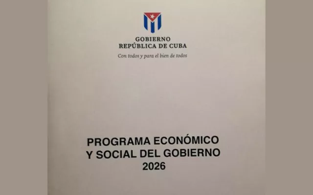 Documento oficial del Programa Económico y Social del Gobierno 2026 de Cuba.