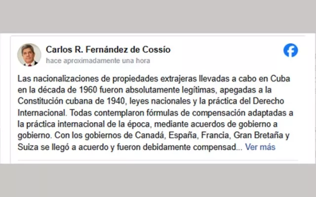 Carlos Rafael Fernández de Cossío, viceministro de Relaciones Exteriores de Cuba.
