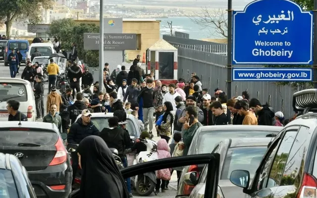 Vista de zonas urbanas en Beirut relacionadas con las recientes órdenes de evacuación.