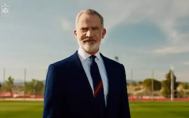 Felipe VI durante su intervención en el vídeo oficial de la selección española.