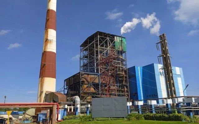 Vista exterior de la Central Termoeléctrica Antonio Guiteras en Matanzas.