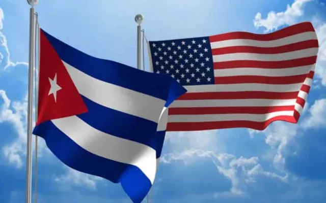 Delegación estadounidense y cubana en reunión bilateral.