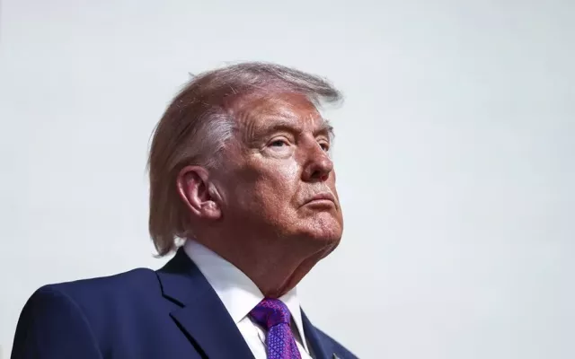Donald Trump en un evento oficial