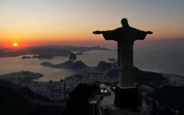 Imagen de El Cristo de Brasil, uno de los símbolos más representativos de ese país.
