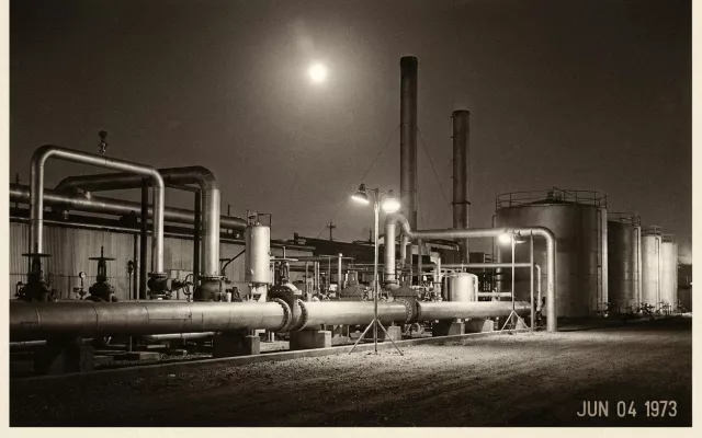 Imagen de archivo de las instalaciones de la Empresa de Gas Manufacturado.