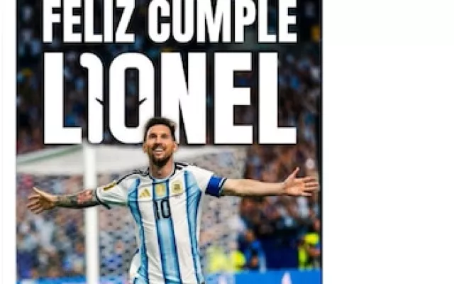 Fotografía de Lionel Messi con la camiseta de la Selección Argentina durante el Mundial 2026.