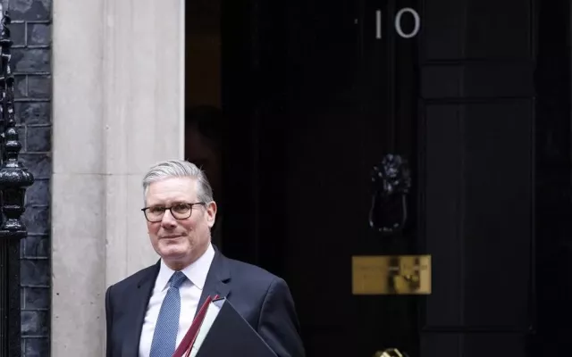 El primer ministro británico Keir Starmer durante una visita a York.