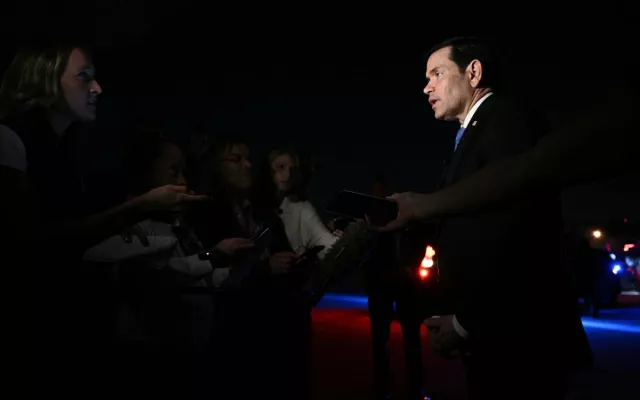 Marco Rubio en Maryland, el 19 de julio.