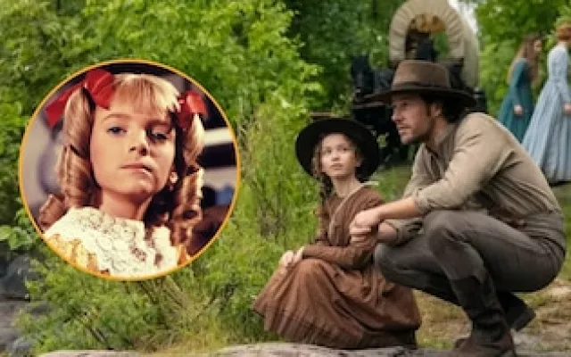 Alison Arngrim caracterizada como su nuevo personaje en la serie de Netflix.