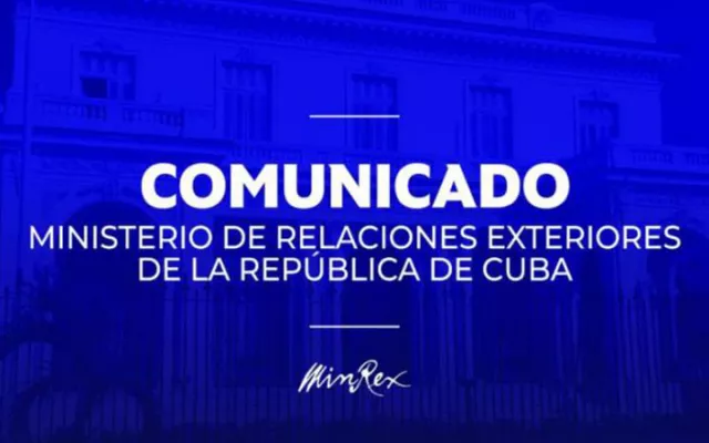 Comunicado oficial del Ministerio de Relaciones Exteriores de la República de Cuba sobre las relaciones con Colombia.