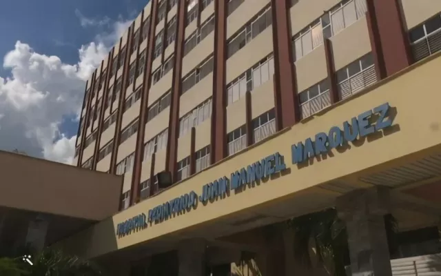 Fachada o interior de un hospital pediátrico en La Habana donde se reportó el incidente violento.