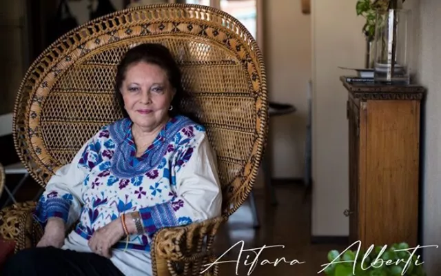 Retrato de la poeta y promotora cultural Aitana Alberti León.