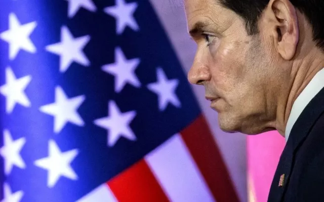 El secretario de Estado estadounidense, Marco Rubio, durante su intervención en la reunión de cancilleres de la ASEAN en Manila.