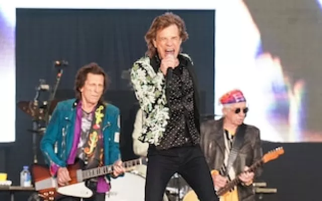 Mick Jagger durante una presentación en vivo con The Rolling Stones.