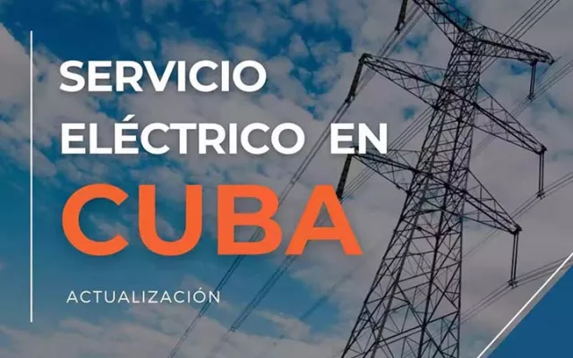 Logotipo y elementos visuales del sistema eléctrico nacional durante el proceso de sincronización.