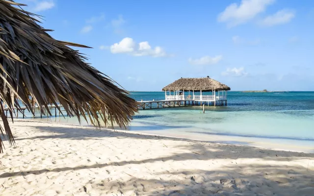 La playa del Paraíso en Cayo Santa María, Cuba, en julio 2017