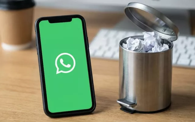 Para borrar hasta 10 GB rápido en WhatsApp, se puede usar la papelera oculta