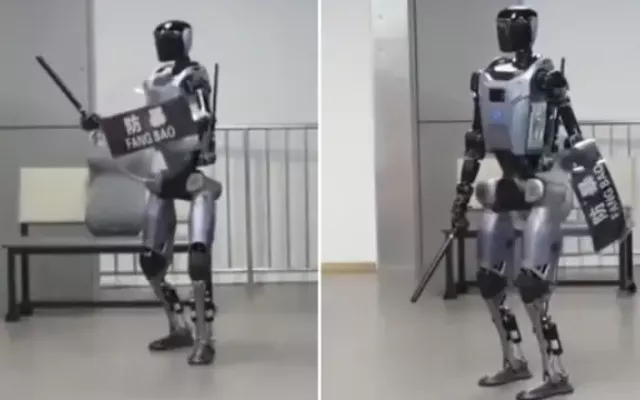 China presenta un robot humanoide capaz de imitar movimientos de soldados en zonas de riesgo