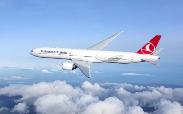 Aeronave de Turkish Airlines. 