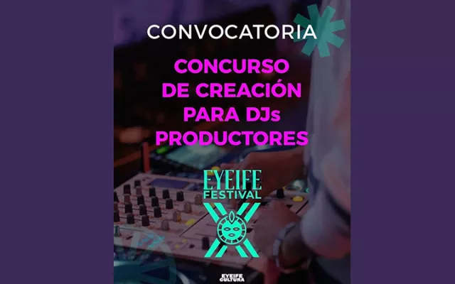 Logotipo del décimo aniversario del Festival Internacional de Música Electrónica Eyeife.