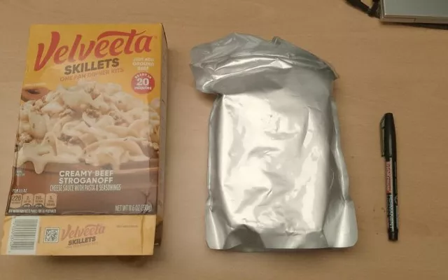 Paquete de alimentos incautado por la Aduana de Cuba donde se ocultaba droga.