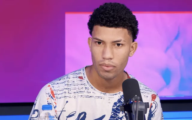 El deportista cubano Moisés David Torres Puig durante una entrevista tras su deserción.