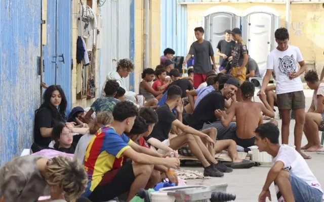 Vista de la zona fronteriza del Tarajal en Ceuta tras la crisis migratoria.