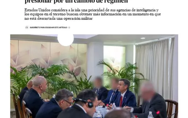 Fotografía de archivo que ilustra la denuncia sobre las actividades de la CIA contra Cuba.