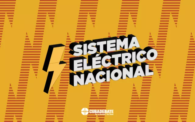 Infografía o imagen descriptiva sobre el sistema eléctrico en Cuba.