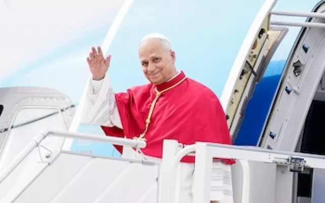 El papa León XIV durante un acto oficial en el Vaticano.