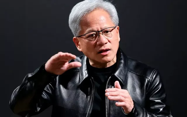 Jensen Huang, CEO de Nvidia, que se opone junto con Mark Zuckerberrg, CEO de Meta, a ralentizar los avances de la IA