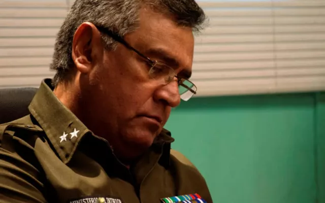 El actor cubano Roberto Perdomo durante una entrevista.