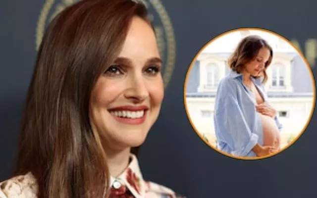 Natalie Portman caminando por las calles de París junto a su pareja mientras cargan a su recién nacido.