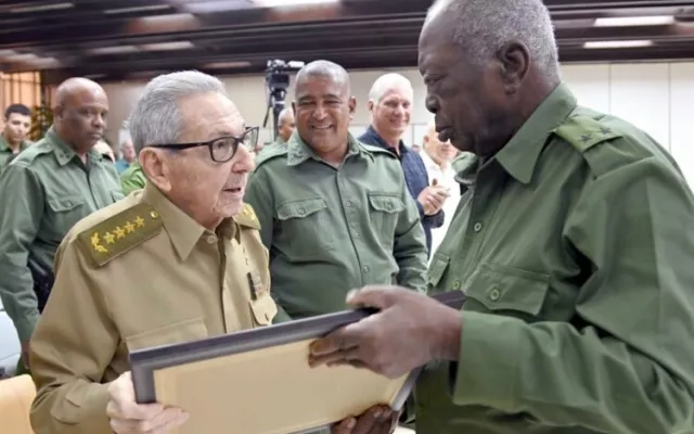 Raúl Castro en un acto político en Cuba este 5 de septiembre de 2026.