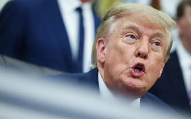 El presidente Donald Trump durante un evento oficial en la Casa Blanca.