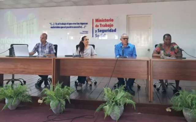 Logo o sede del Ministerio de Trabajo y Seguridad Social de Cuba.
