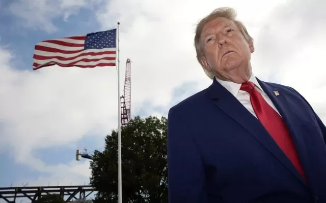 El presidente Donald Trump durante un acto oficial en Washington.